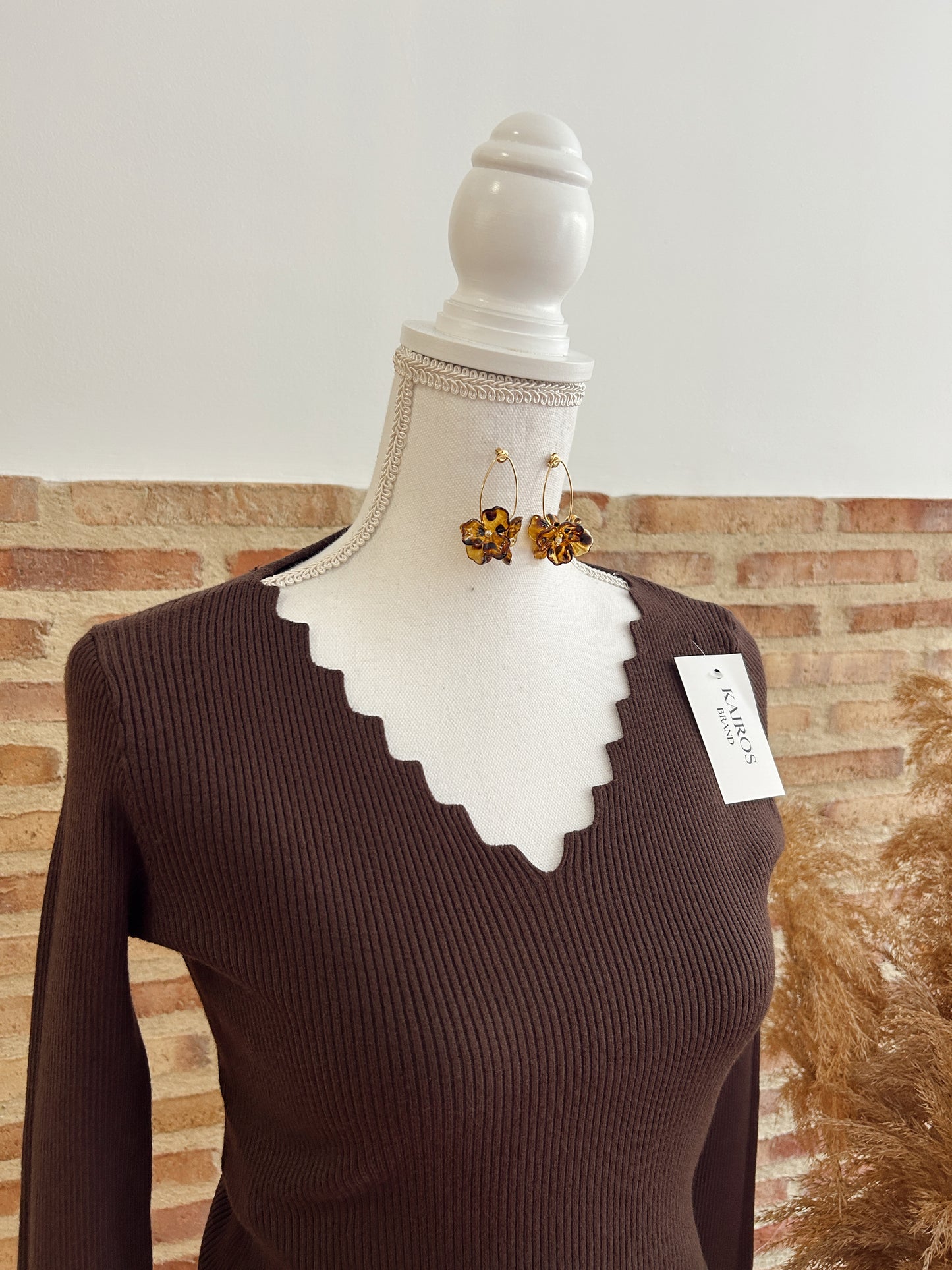 TOP EIRA MARRÓN