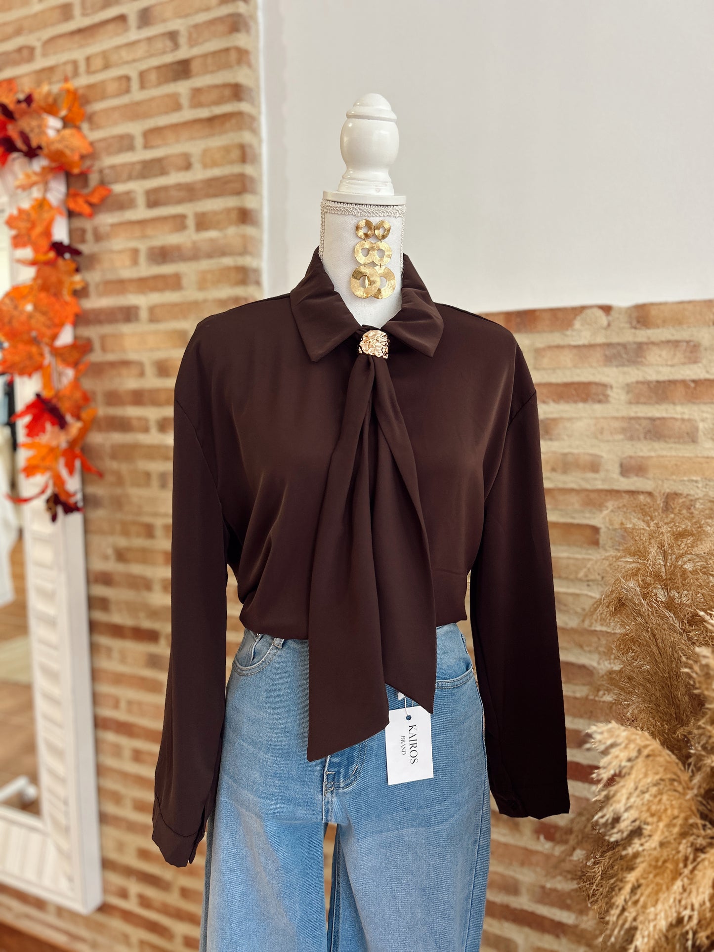 CAMISA NOIR MARRÓN