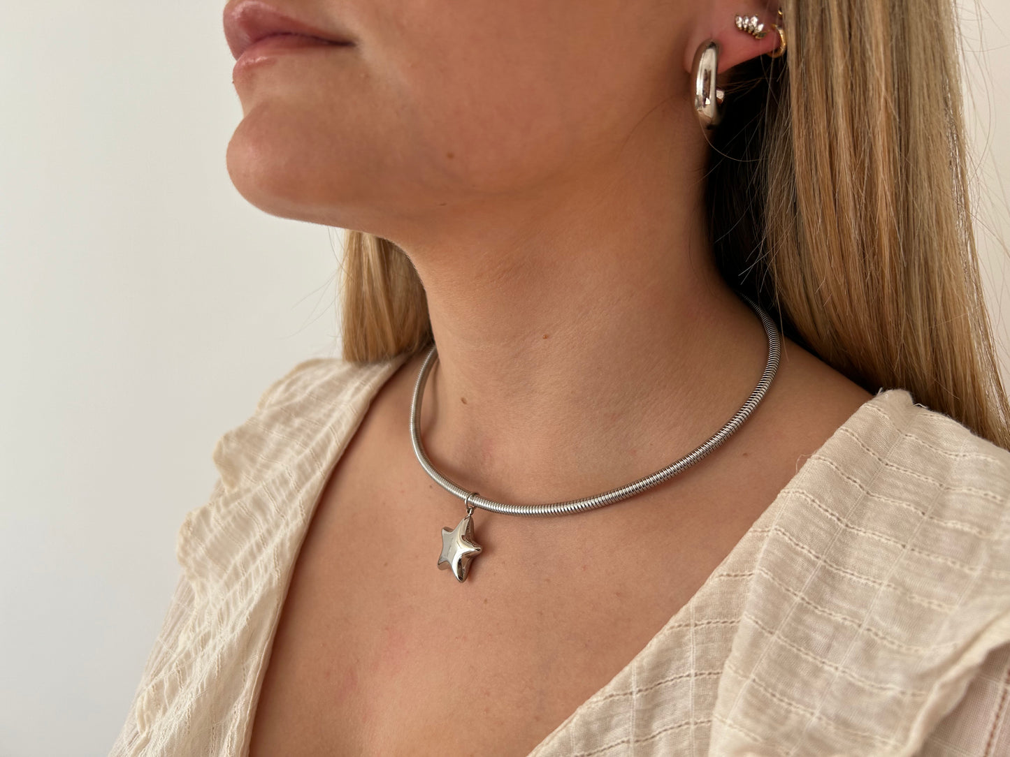 Collar Los Ángeles silver