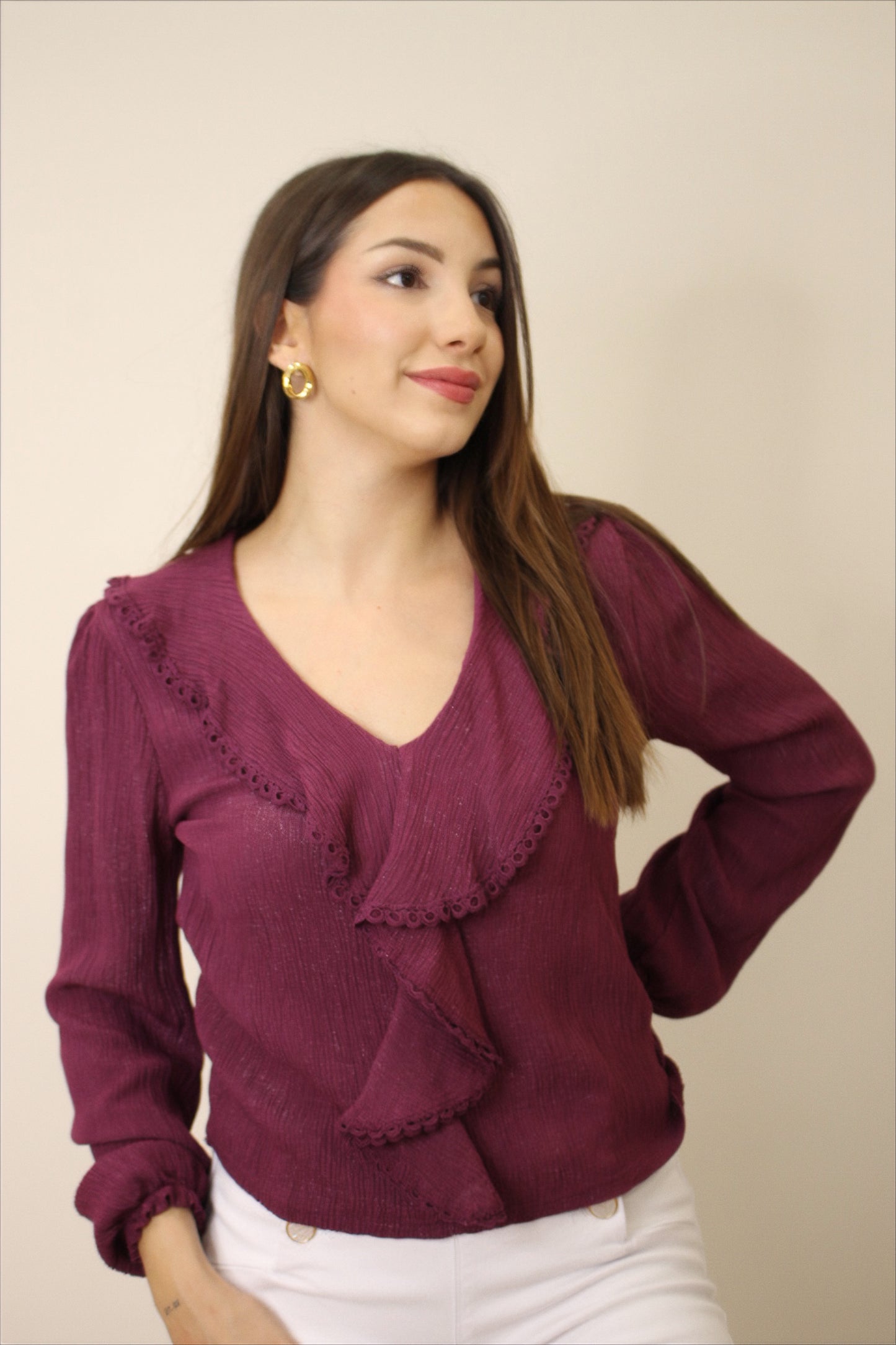 BLUSA LILA
