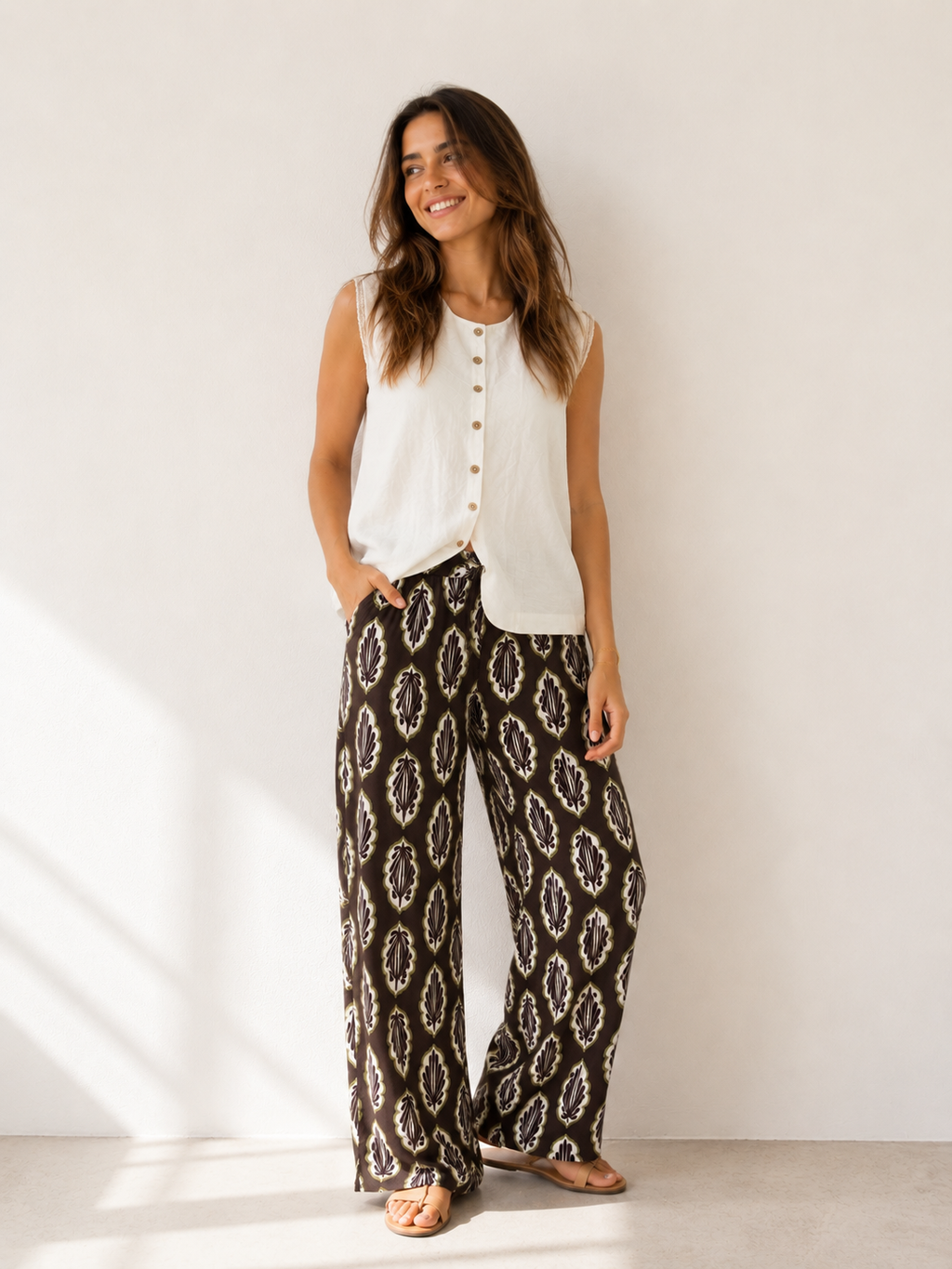 PANTALÓN PALM MARRÓN