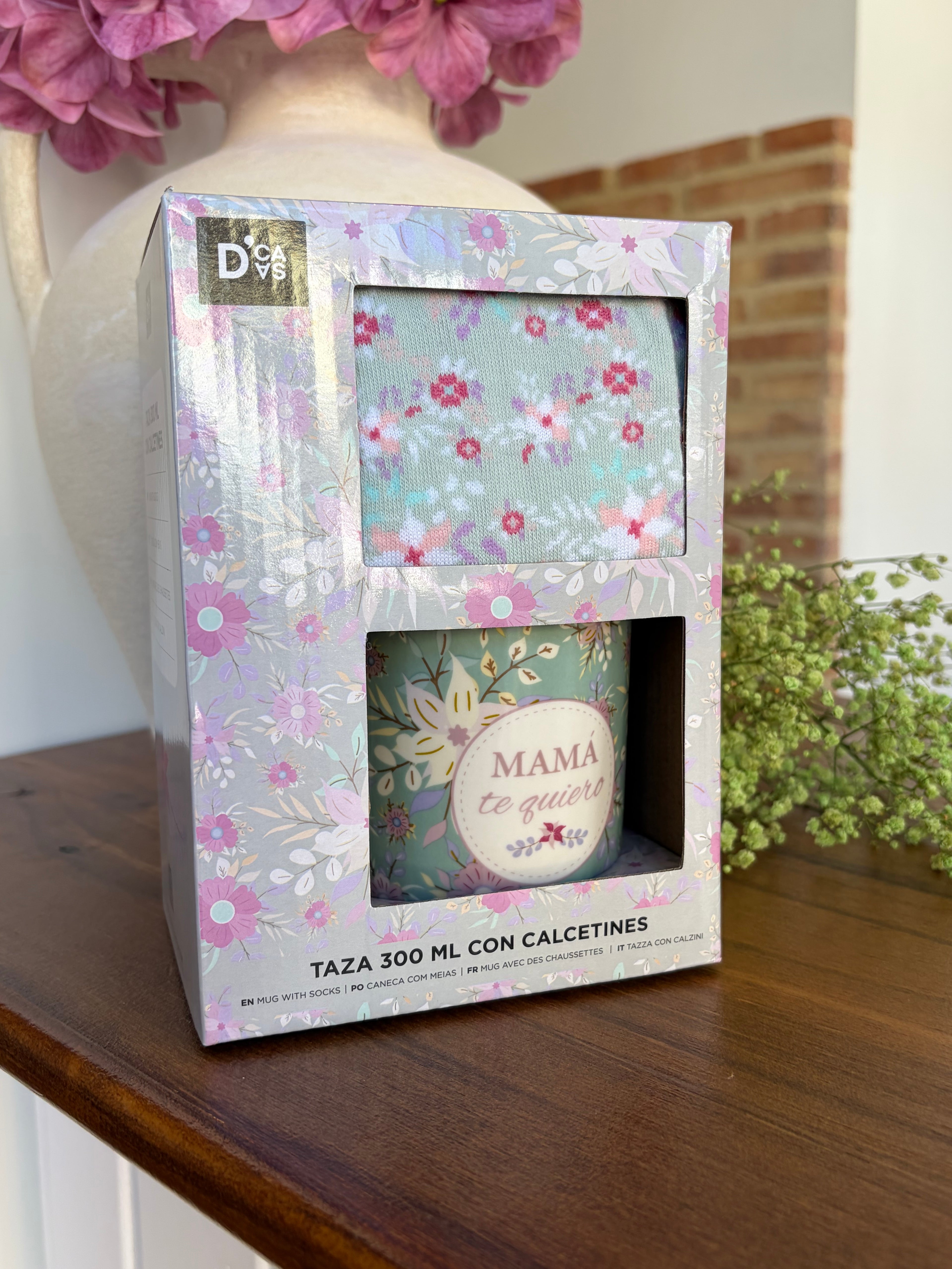 CAJA CALCETINES Y TAZA MAMÁ