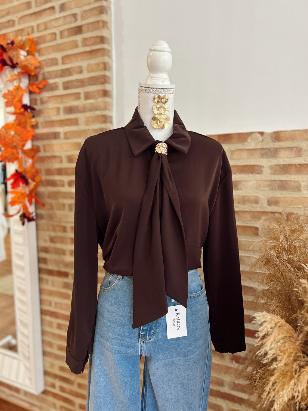 CAMISA NOIR MARRÓN