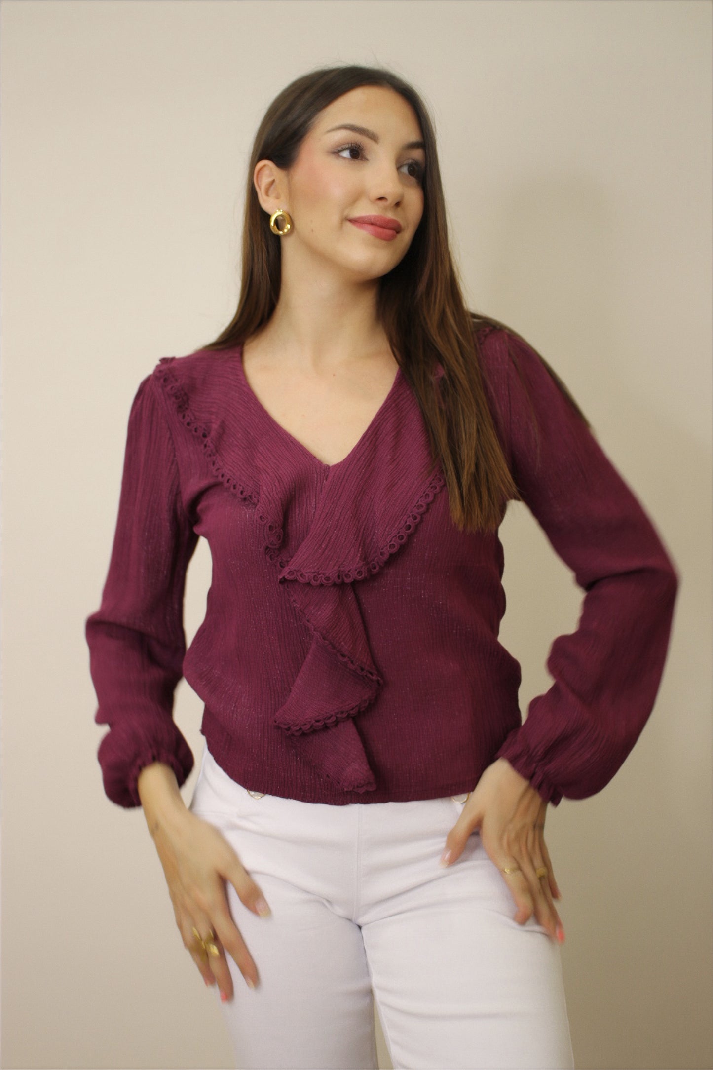 BLUSA LILA