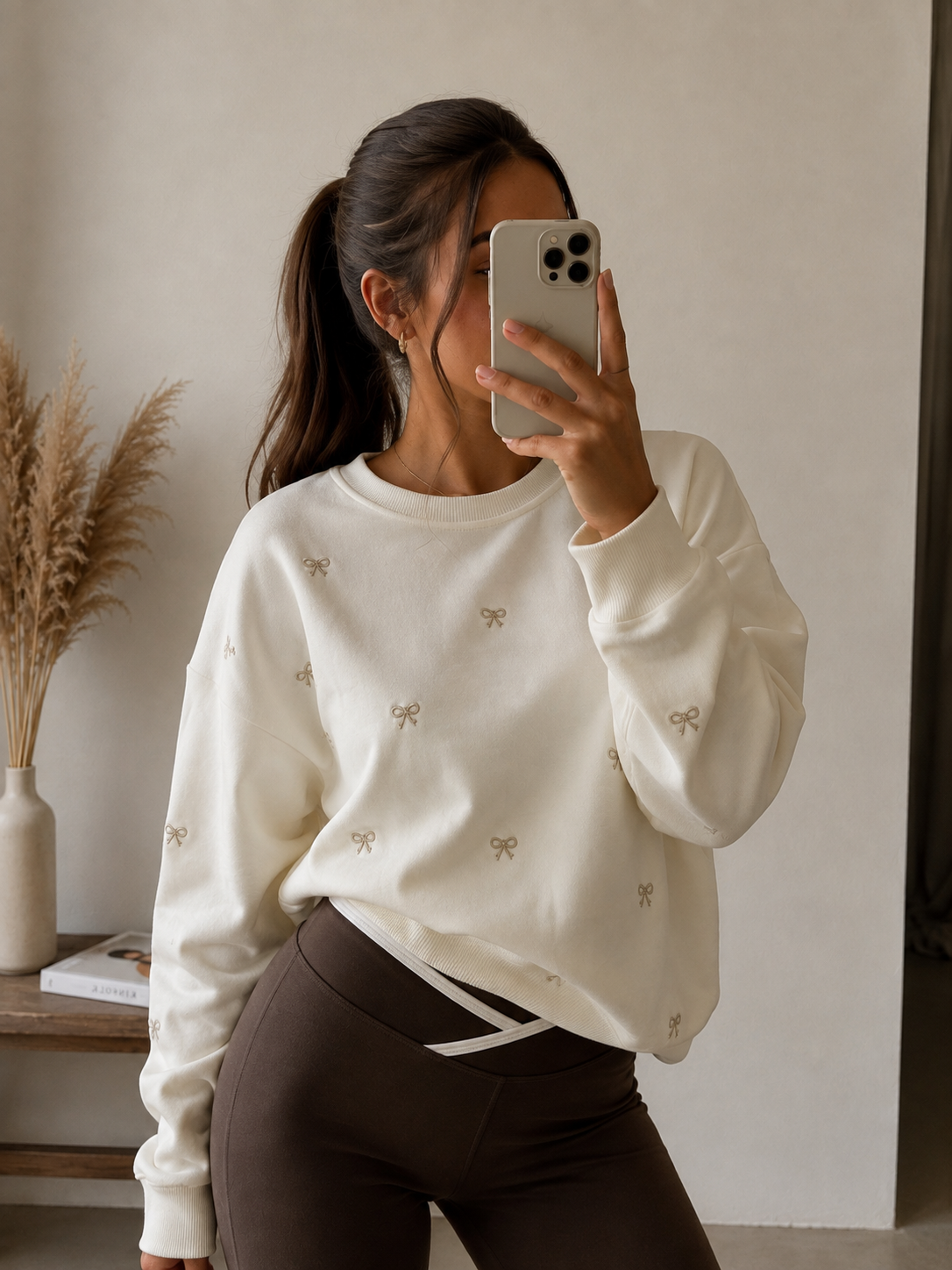 SUDADERA LAZOS BLANCA