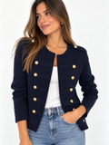 CHAQUETA PUNTO AZUL